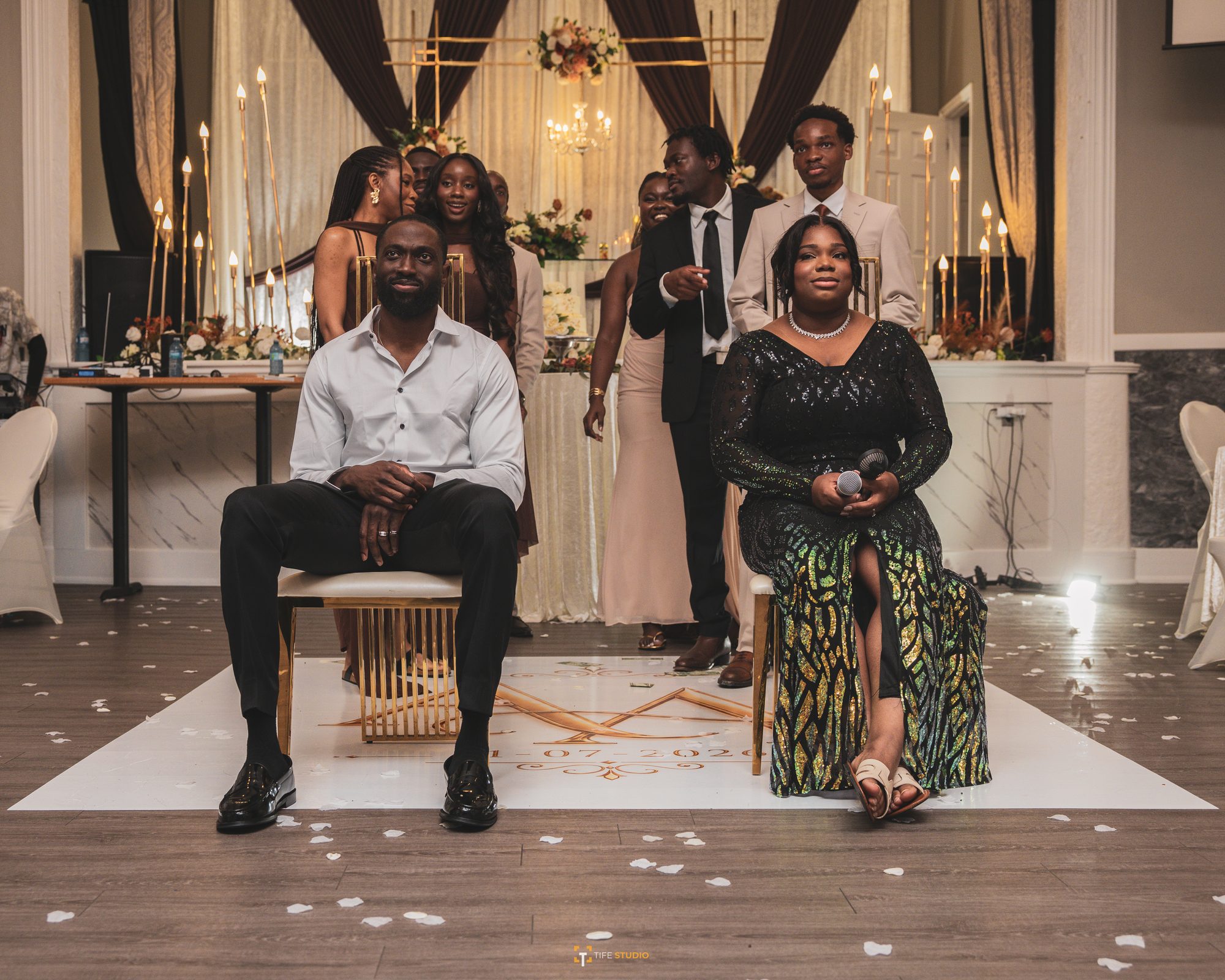 Bridal party group shot